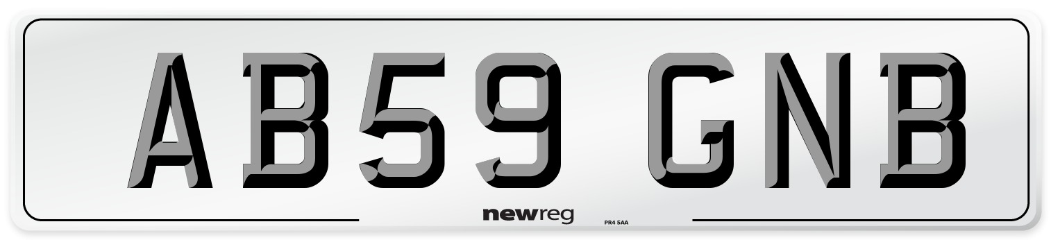 AB59 GNB Number Plate from New Reg